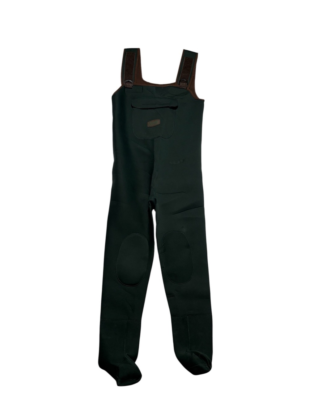 Stone Creek chest wader bootfoot, adjustable hook-and-loop suspenders, thick
